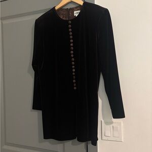 J.B.S. Elegant Chocolate BrownVelvet Top